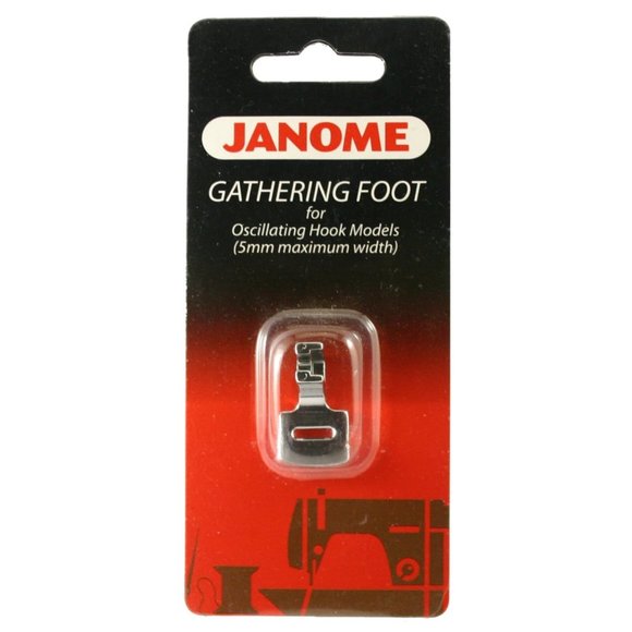 Janome Gathering Foot for Oscillating Hook Models 5mm Maximum Width Sewing NEW - Picture 1 of 5